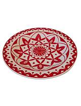 Πιάτο διακοσμ.κεραμ.χειροποίητο βαθύ 40εκ. Red sofra