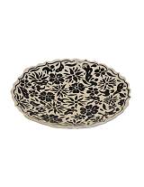 Πιάτο διακσομ.κεραμ.χειροποίητο βαθύ 30εκ. Black kapisik