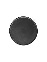 Πιάτο κεραμ.επιδορπίου μαύρο  Φ21