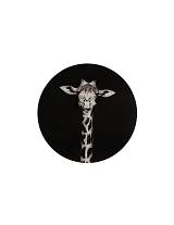 Πίνακας τοίχου γυαλ.Girafe  ασπρόμαυρο 50X50