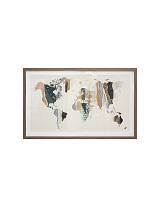 Πίνακας WORLD multicolor 80X50εκ.