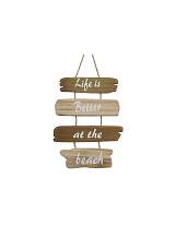 Πινακίδα κρεμ.ξύλινη φυσικό χρ. LIFE 37εκ.