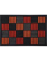 Ποδόμακτρο λάστιχο σχ.checked orange 40Χ60