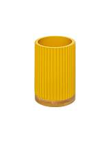 Ποτήρι μπάνιου κεραμ.κίτρινο χρ.