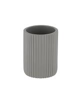 Ποτήρι μπάνιου polyresin γκρι stripes