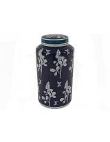 Ποτίς blue porc.flower 18Χ33,5εκ.