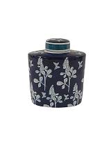 Ποτίς blue porc.flower οβάλ 11,5Χ21,5Χ25,5εκ.