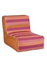 Πουφ πολυθρόνα φουσκωτή φούξια ριγέ 90Χ60Χ70