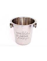 Σαμπανιέρα μεταλ.λευκή 21Χ21