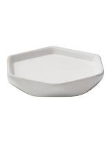 Σαπουνοθήκη κεραμ.diamond λευκή