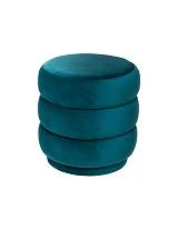 Σκαμπώ βελουδ. μπλε Φ40