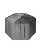 Σκαμπώ βελούδινο γκρι 52Χ30