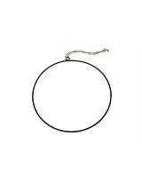 Στεφάνι μεταλ.μαύρο για στολισμούς Φ25