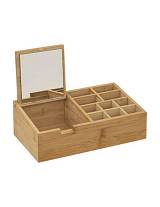θήκη τακτοποίησης με καθρέπτη bamboo 24,3X8X14