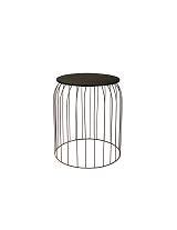 Τραπέζι βοηθ.μεταλ.μπρονζέ με μαύρο καπάκι 30Χ34