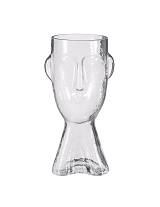 Βάζο γυαλ.διαφ.FACE 16Χ32