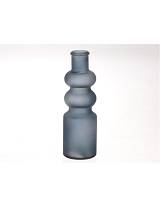 Βάζο μονολούλουδο γυαλ.μπλε 7Χ22