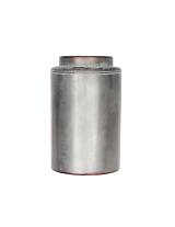 Βάζο μεταλ.Bullet ασημί 23Χ37,5