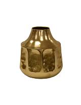 Βάζο μεταλ.χρυσό 19Χ19