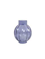 Βάζο μπουλ γυαλ.μπλε 15Χ18