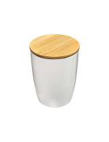 Βάζο πορσελ.με bamboo καπάκι 1,5LT  13,5Χ17,5