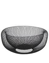 Φρουτιέρα μεταλ. MESH  μαύρη  Φ27Χ13,5