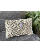 Μαξιλάρι βαμβ.εκρού μακραμέ 30Χ50