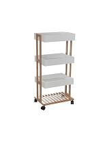 Ραφιέρα τρόλευ 4οροφη 41Χ31Χ88 λευκή