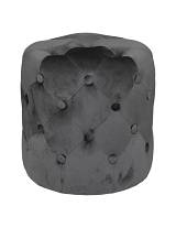 Σκαμπώ ADRIANA  γκρι βελούδο 40X40