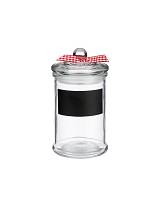 Βάζο γυαλ.με μαυροπίνακα 8Χ15, 350ml