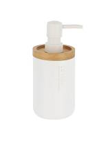 Dispenser polyresin  λευκό με bamboo 280ml