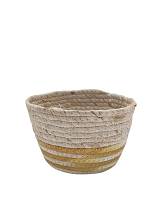 καλάθι κασπώ 2χρωμο κίτρινο 15,5Χ10