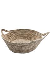 Καλάθι πιατέλα ψάθινη φυσικό 39Χ14