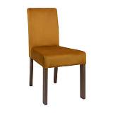 ΚΑΡΕΚΛΑ ΤΡΑΠΕΖΑΡΙΑΣ Fylliana Τ-11 ΜΟΥΣΤΑΡΔΙ ΥΦΑΣΜΑ ΜΕ GREY OAK ΠΟΔΙΑ 45x45x90εκ