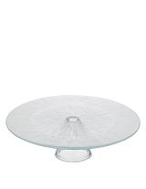 Πιατέλα σερβ.με πόδι γυαλ.Φ28