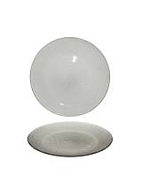 Πιάτο γυαλ. γκρι Φ21