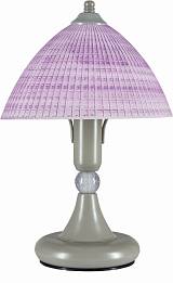 Φωτιστικό Πορτατίφ μέταλλο νικελ /γυαλί λιλά  Ε14