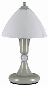 Φωτιστικό Πορτατίφ μέταλλο νίκελ/γυαλί λευκό Ε14