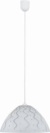 Φωτιστικό μονόφωτο γυαλί ασημί Ε27 Φ25