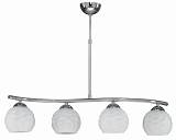 Φωτιστικό Πολύφωτο 4φ Μέταλλο χρώμιο/Γυαλί Ε27