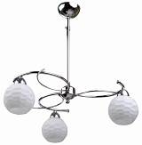 Φωτιστικό Πολύφωτο 3φ Μέταλλο χρώμιο/Γυαλί Ε27