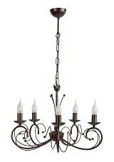 Φωτιστικό Πολύφωτο 5φ Μέταλλο καφέ Ε14