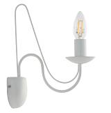 Απλίκα Μέταλλο  λευκό Ε14