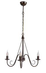 Φωτιστικό Πολύφωτο 3φ Μέταλλο καφέ Ε14