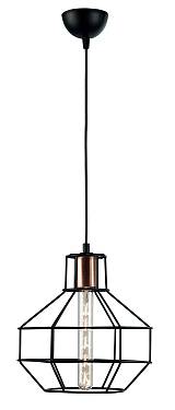 Φωτιστικό μονόφωτο μέταλλο μαύρο Ε27 Φ26