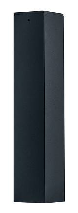 Φωτιστικό μονόφωτο οροφής αλουμίνιο τετράγωνο μαύρο GU10 Φ6