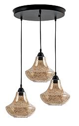 Φωτιστικό Πολύφωτο 3φ Μέταλλο/Γυαλί Ε27