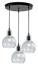 Φωτιστικό Πολύφωτο 3φ Μέταλλο/Γυαλί Ε27