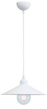 Φωτιστικό μονόφωτο αλουμίνιο λευκό Ε27 Φ30