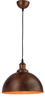 Φωτιστικό μονόφωτο αλουμίνιο χαλκός/πατίνα μαύρη Ε27 Φ31